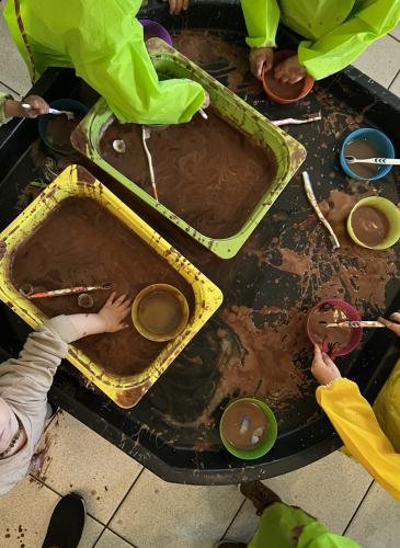 Oobleck met chocolade