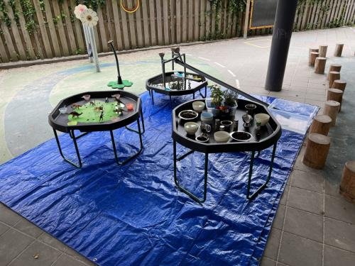 Buiten op het speelplein