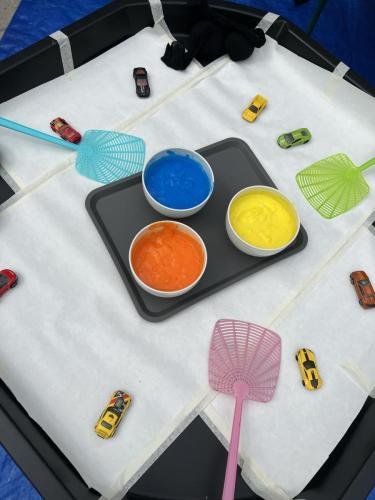 Verven met verschillende materialen