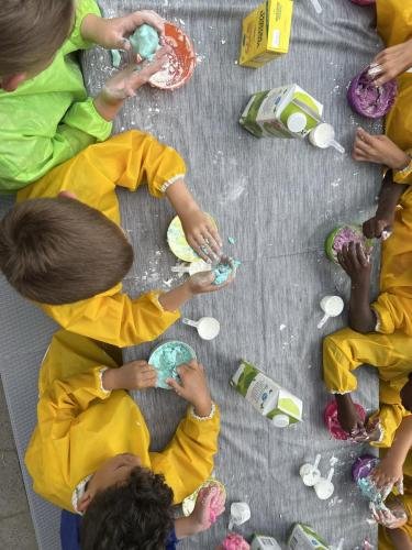 Slijm maken wat uiteindelijk klei werd, BSO