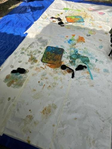 Verven me verschillende materialen